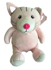 Embroider Buddy Pink Cat 22” Squishy Buddy Soft Ready For Embroidery NWT