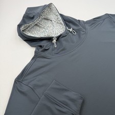 Swannies Golf Ivy Hoodie Men XL Performance Stretch Casual Preppy Light Gray