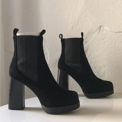 ACNE STUDIOS Flaire suede ankle boots shoes designer size 9 (39) winter fall