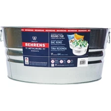 Behrens 17 Gal. Round Galvanized Steel Utility Tub 3GS Behrens 3GS 085995000587