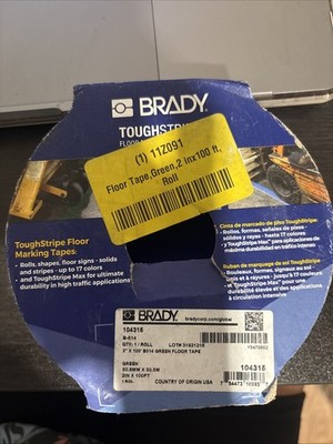 Brady 104315 Green Floor Marking Tape Roll 2'' x 100' Industrial Traffic Ideas
