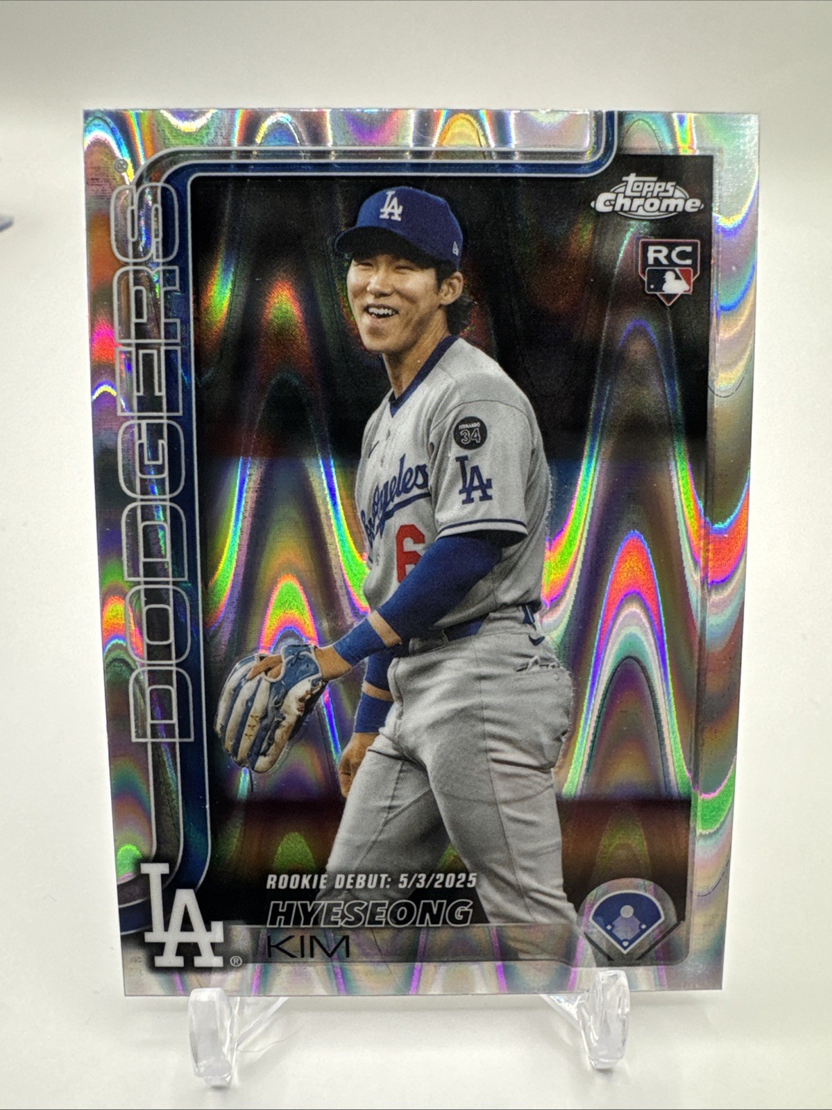 2025 Topps Chrome Update - Hyeseong Kim #USC149 RayWave Refractor (RC) Dodgers