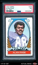 1972 Topps #279 Alan Page All-Pro Vikings HOF Notre Dame PSA 7 - NM