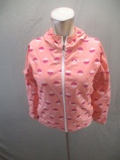 Columbia Size M 10/12 Girls Multicolor Reversible Hooded Zip Windbreaker 598