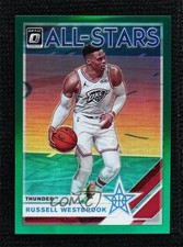 2019-20 Panini Donruss Optic All-Stars Green Prizm 5/5 Russell Westbrook #8 4t6
