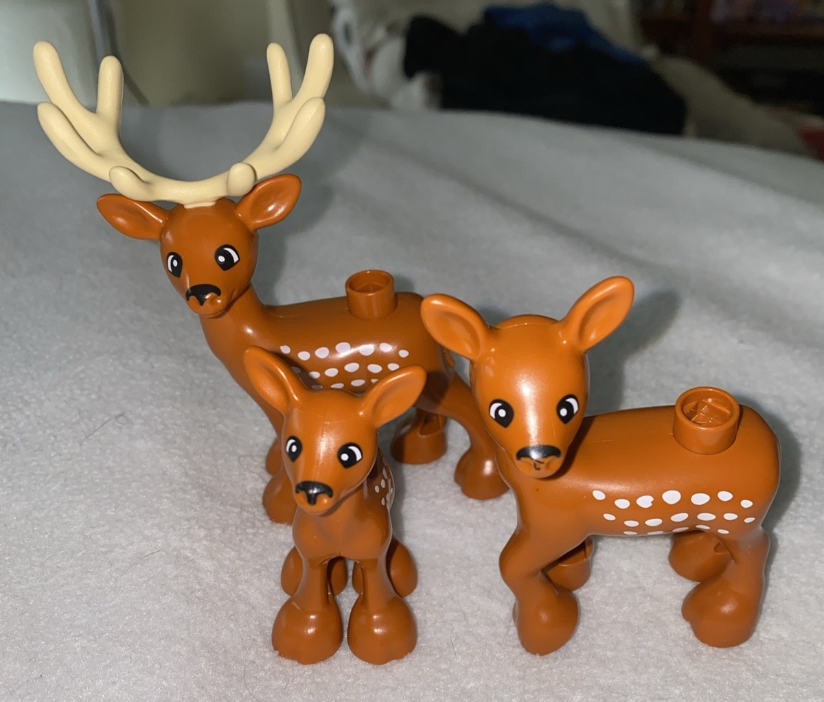 Lego Duplo Forest Farm Zoo Animals Deer Buck Antlers Doe Fawn