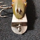 Creek ChBaby Pikie Wood Crankbait Diving Lip 4" 1/4 oz 4ft Gold/Green Glass Eyes — photo 5