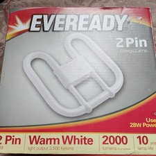 28w Fluorescent Light Bulb Tube 2 Pin Warm White Energy Saving Home