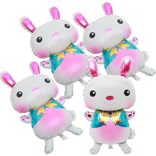 5 Pcs Rabbit Balloons Easter Foil Bunny Birthday Decoration - Picture 5 of 12