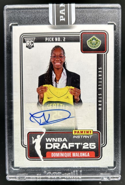 2025 Panini Instant WNBA Draft Dominique Malonga /99 Auto Rookie RC #DN-2 Storm