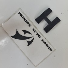 2003-2009 Land Rover Range Rover Hs Rear Trunk Emblem Letter H Only Black