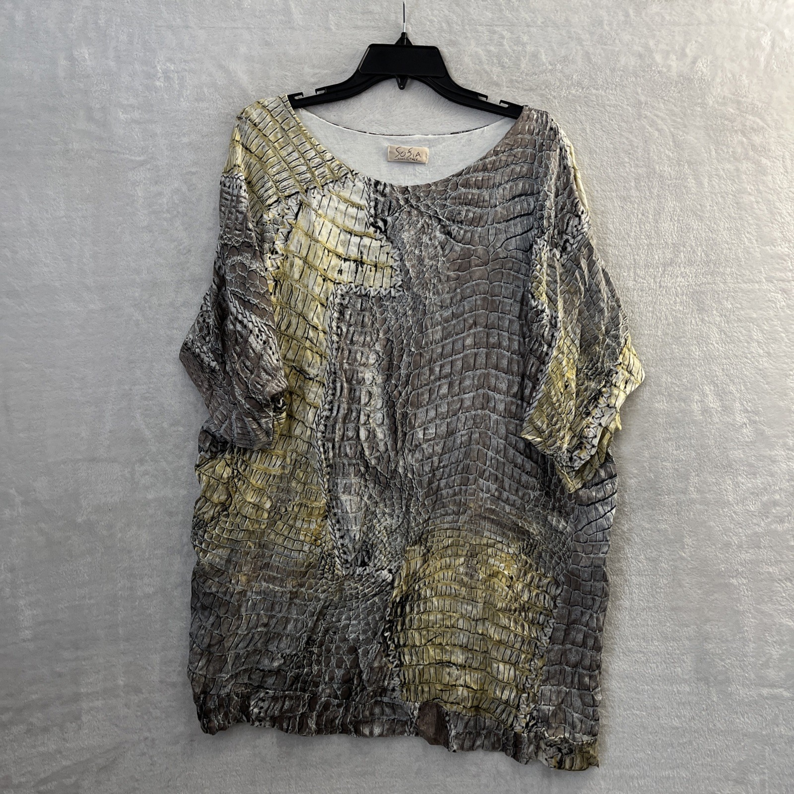 Sofia Womans Tunic Top Multicolor Large Geometric… - image 1