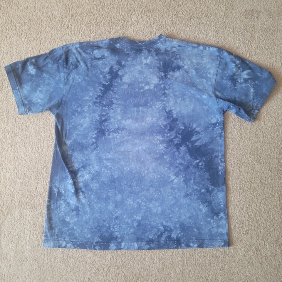 Camiseta De Colección Y2k Fresh Jive Azul Tiedye Gráfica Fumar Roma XL Hecha en EE. UU. Foto 4 de 4