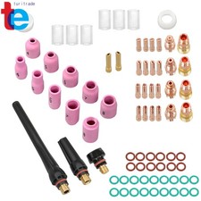 81PCS TIG Welding Torch Kit for WP-17/18/26 - Gas Lens,Nozzle,Stubby Cup More
