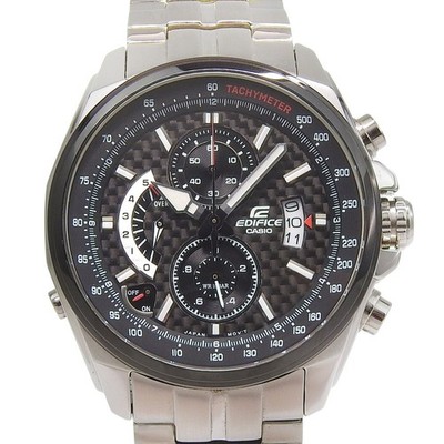 CASIO Edifice EFR 501SPJ 1AJF Wristwatch Silver Quartz Chronograph Men's Black D