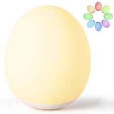 Night Light for ,Egg Night Light Light with 7 Colors Changing Mode 30-Min T...