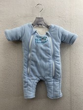 Baby Merlin's Magic Sleep suit 3-6 Months Small 12-18 Lbs Blue Zip Up Thick