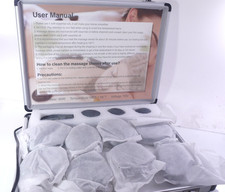 18x Hot Stones Massage Kit with Box For Spa Body Relaxing Massage Therapy Black