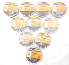 Lot of 10 Rolls 3M Scotch 35 Violet 3/4" x 66 ft Vinyl Electrical Phase Tape