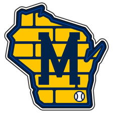 Milwaukee Brewers State Logo 7 Baseball Sticker Waterproof Vinyl Decal Die-Cut