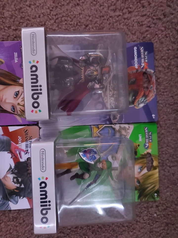 Lote Amiibo de 4 Link, Ganondorf, Zelda, Joker. - Imagem 3 de 3