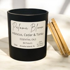 Paloma Bloom Organic Candle- notes of  Grapefruit, Violet & Green Vines