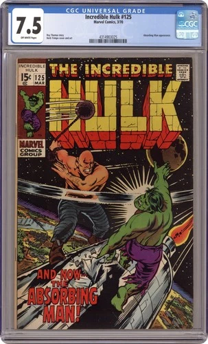 Incredible Hulk #125 CGC 7.5 listing image