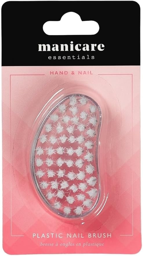 Manicare Plastic Nail Brush, Hygienic Hand And Nail Cleaning Brush, Scrubbing B