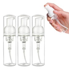 3PCS Clear Dispenser Soap Foam Foaming Pump Bottle 50ml Suds Plastic Travel Size
