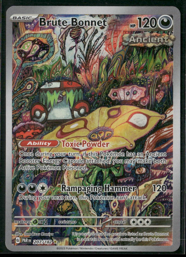 Brute Bonnet Holo Illustration Rare SV04: Paradox Rift 207/182 NM
