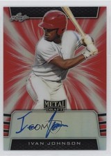 2019 Leaf Metal Draft Red 5/5 Ivan Johnson #BA-IJ1 Auto 3b3