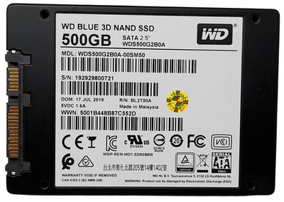 Western Digital WD Blue WDS500G2B0A-00SM50 500GB SATA 2,5'' 80-89% Health SSD