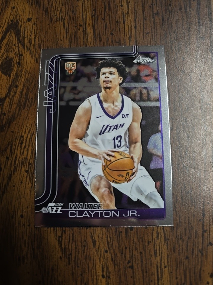 2025-26 Topps Chrome Basketball Walter Clayton Jr. Rookie RC #268 Jazz