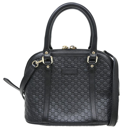 Gucci Black Micro GG Hobo 2way Handbag 449654 486628 NQ08820