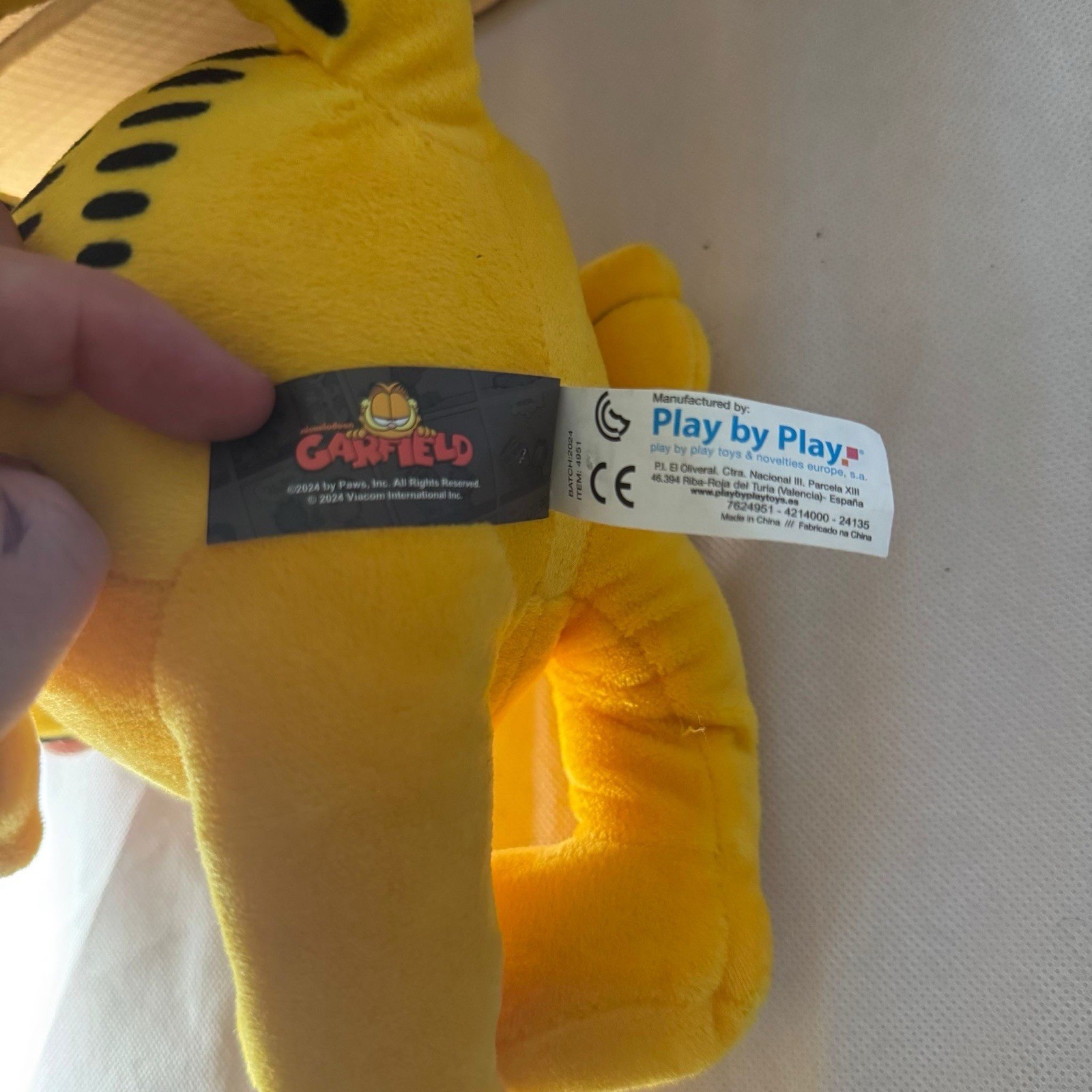 Garfield Teddy Bear Plush Heart Eyes Nickelodeon Collectors Love Gift image 4