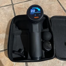 Aerlang Massage gun Black Battery Operated Portable Quiet  W/ Manual