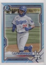 2021 Bowman Draft Chrome Sky Blue Refractor Luis Rodriguez #BDC-134 2l4