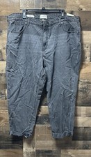 NEW Universal Thread Women  s Black Boyfriend Slim Hip/Thigh Tapered Leg Size 18W