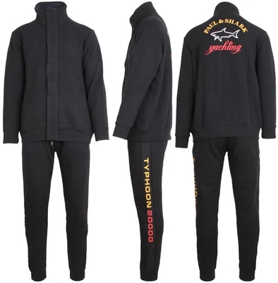 PAUL & SHARK YACHTING Herren Jogginganzug Trainingsanzug Black XL TYPHOON 20000 - Bild 1 von 4