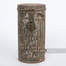Genuine Vintage WW2 Orginal German Gas Mask Container Case Box
