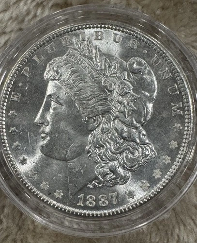 1887-P Morgan Silver dollar  AU Frosty
