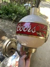 Vintage Coors Beer Globe Lamp Clock Bar Light KCS Industries Breweriana