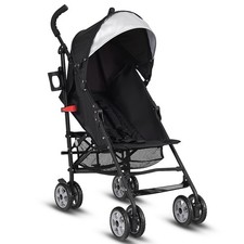 Topbuy Lightweight Foldable Baby Stroller Aluminum Frame proof Canopy