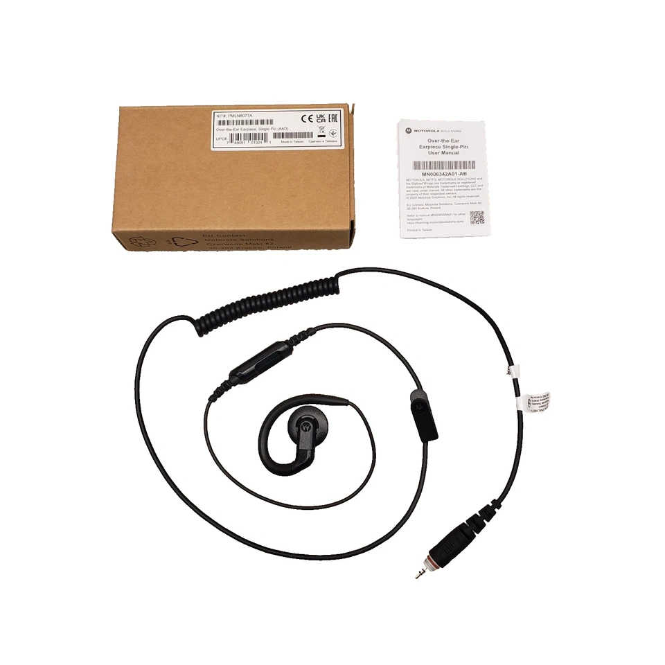 MOTOROLA PMLN8077 CLPe Swivel In-Line PTT Earpiece PMLN8077A/B CLP1010e CLP1080e - Image 2 of 4