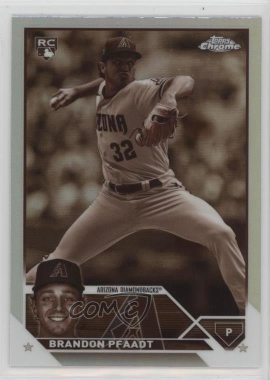 2023 Topps Chrome Update Sepia Refractor Brandon Pfaadt #USC156 18ul