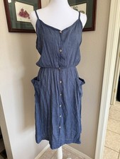 Hailey & Co. Faux Denim with Pockets Women's Sundress
