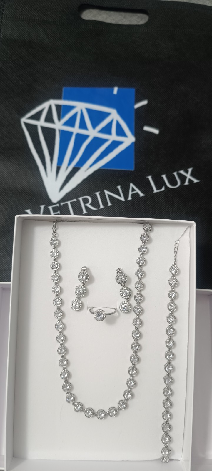 Parure Coordinato Modello Angelic Swarovski