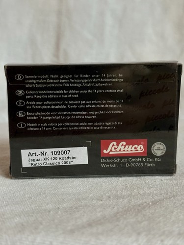 2008 SCHUCO PICCOLO RETRO CLASSICS JAGUAR XK 120 ROADSTER RETRO CLASSICS 1/750 - Bild 2 von 5