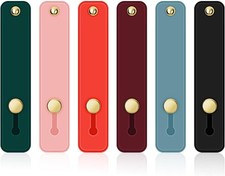 6 Pieces Phone Strap Grip, Telescopic Phone Finger Strap Stand, Assorted Colors