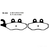 Bremsbelag EBC SFAC353 Vorne FüR Vespa Sprint 125 Ie 3V ABS Bj. 2014-2016